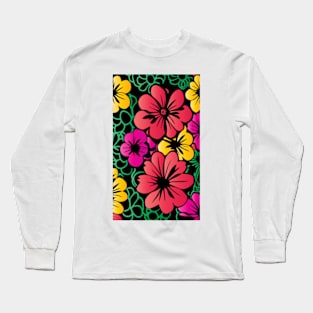 Bright Pretty Flowers Long Sleeve T-Shirt